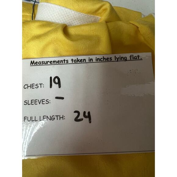 Adidas Clima Cool Yellow White Golf Polo Sleeveless Shirt Small - Picture 8 of 9